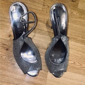 N By Nicole Miller Glitter Stiletto Heels Size 7